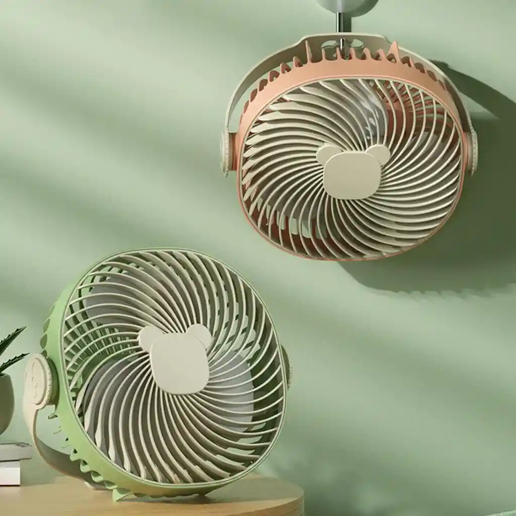 Mini Ventilador De Escritorio Usb Verde - Frescura Portátil Para Cualquier Espacio | Klw-f9