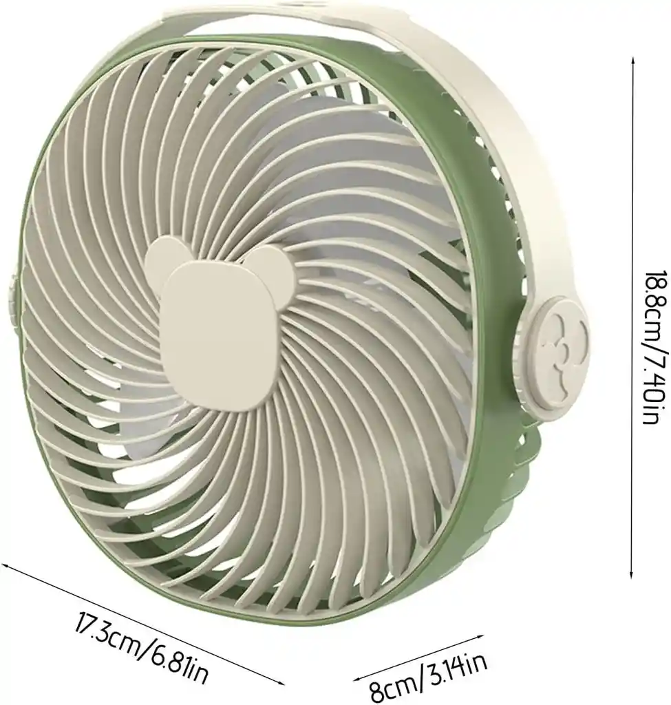 Mini Ventilador De Escritorio Usb Verde - Frescura Portátil Para Cualquier Espacio | Klw-f9