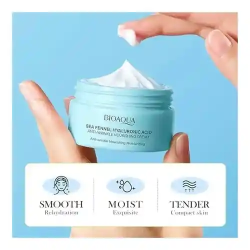 Crema Facial Ácido Hialuronico E Hinojo Marino 60g