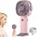 Ventilador Portátil Plegable | Rosado – Tu Mejor Aliado Contra El Calor, En Cualquier Lugar | Klw-f8
