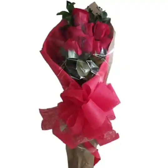 Ramo O Bouquet Alargado De 6 Rosas