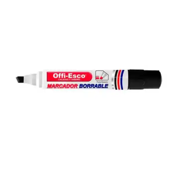 Offiesco Marcador Borrable Negro