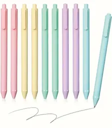 Boligrafo Esfero Retractil Tinta Negra Colores Pastel