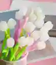 Boligrafo Esfero Con Tapa Mina Delgada Tinta Negra Diseño De Rosa