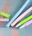 Boligrafo Esfero Con Tapa Mina Delgada Tinta Negra Diseño De Rosa