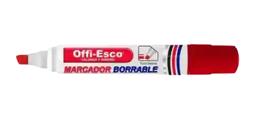 Offiesco Marcador Borrable Rojo