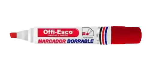 Offiesco Marcador Borrable Rojo