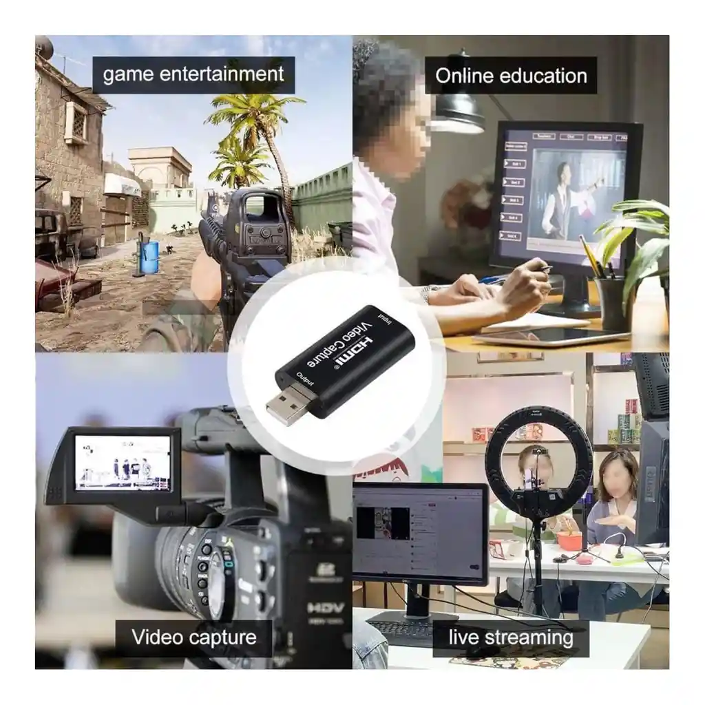 Capturador De Video Usb - Hdmi Lj-61 Hdtv 4k