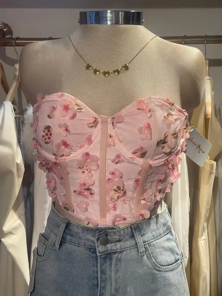 Croptop Rosas