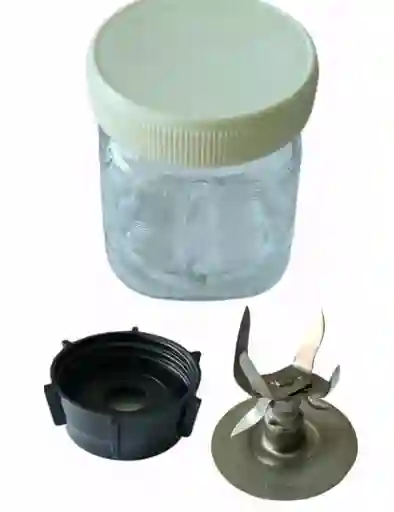 Vaso Compotero Vidrio - Cuchilla 6 Aspas - Base Roscada