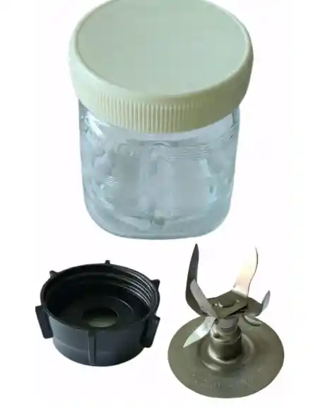 Vaso Compotero Vidrio - Cuchilla 6 Aspas - Base Roscada