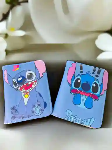 Billetera De Cuero Sintetico Diseño Stitch