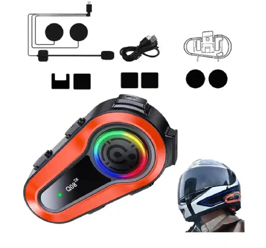 Intercomunicado R Bt P/casco Moto Q08x2