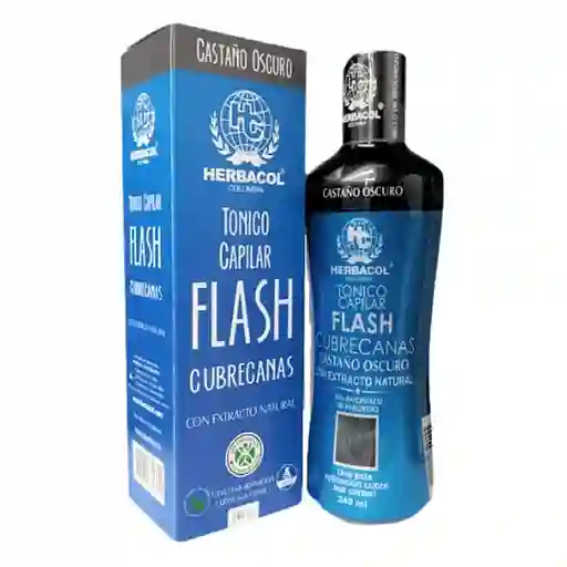 Flash Cubrecanas Castaño Oscuro (tarro)