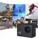 Camara Sport Tipo Go Pro 1080p 4k Ultra - Acuatica Color Negro