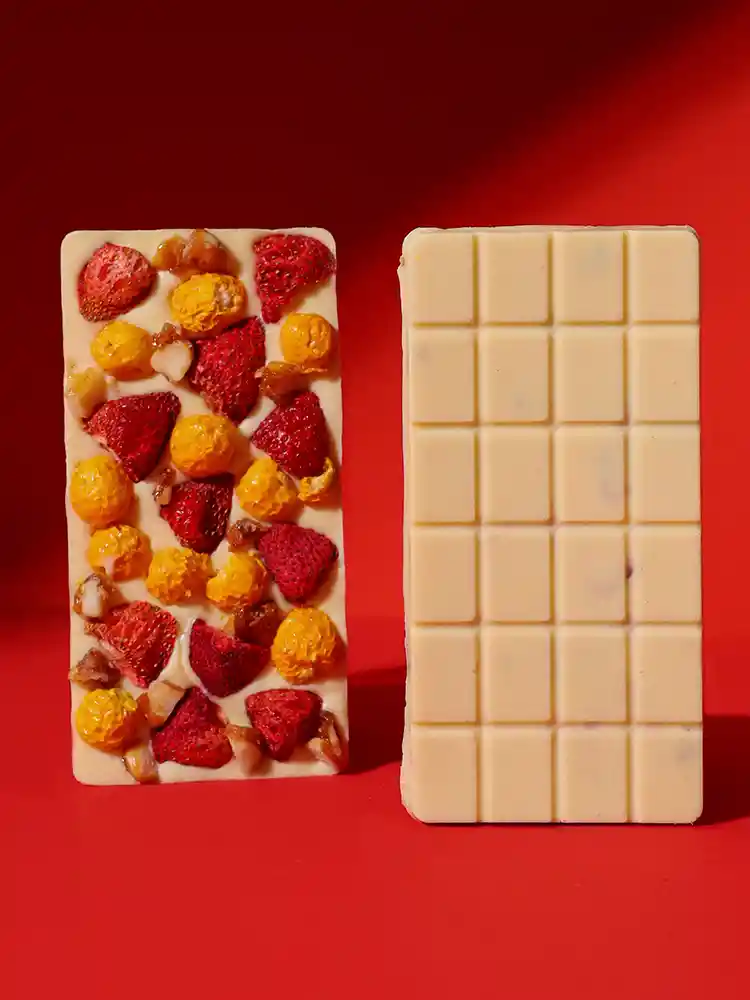 Barra De Chocolate Blanco - Golden Berries Magno
