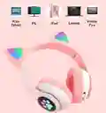 Audífonos Diadema Bluetooth Rgb Orejas Gato Fly
