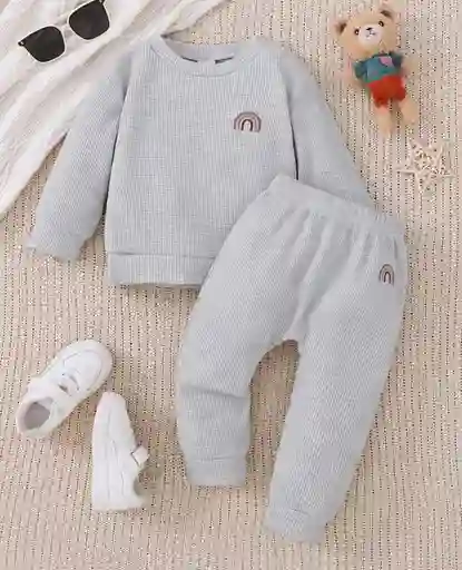 Conjunto Arco Iris Gris Nina O Nino