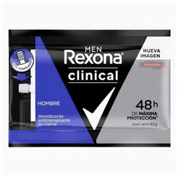 Rexona Clinical Men - Hombre En Crema Sachet Con Tapa Dispensadora 8,5g Por Unidad