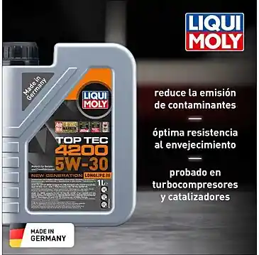 Aceite Carro 5w30 Top Tec 4200 5w-30 New Generation 1l Ac 5w30 Hc Top Tec 4200 Dual 1l