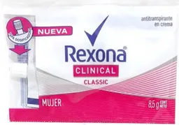 Rexona Clinical Women - Mujer En Crema Sachet Con Tapa Dispensadora 8,5g Por Unidad