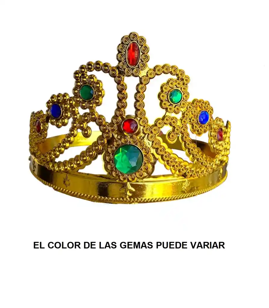 Corona Princesa Flexible Ajustable Dorada Con Piedras