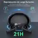 Auriculares In-ear Inalámbricos 1hora Bluetooth Aut205 Negro Con Luz Led
