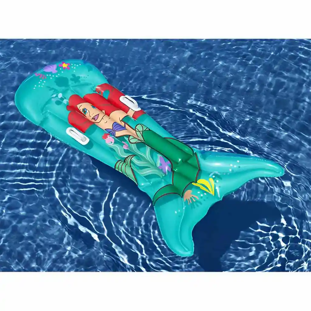 Flotador Inflable Cola Sirena Princesas Bestway 9101f