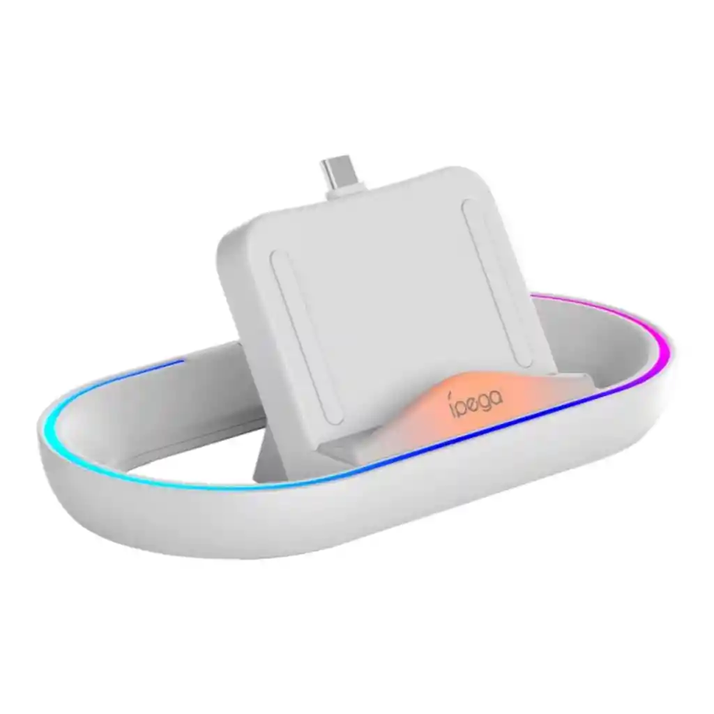 Estacion De Carga Compatible Con Ps Portal Rgb Ligth Usb C Ipega