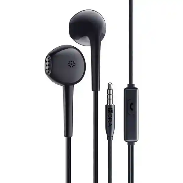 Audifonos In Ear Manos Libres 3.5mm 1hora Aut117 Color Negro