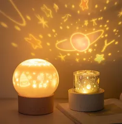 Lampara Luz Ambiental Proyector Con Carga Usb