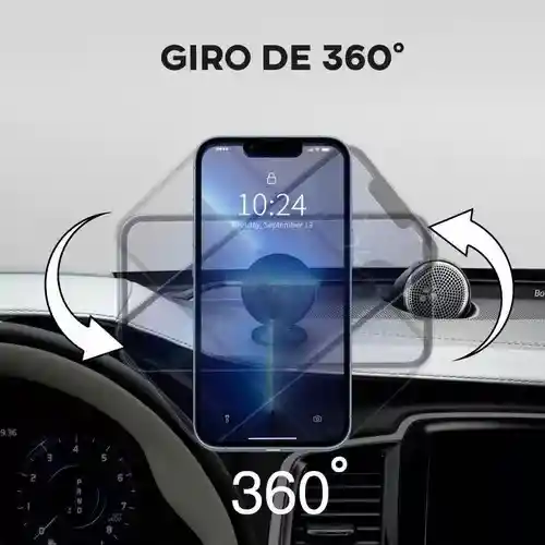 Soporte Magnético De Celular Para Carro Giro Completo 1hora