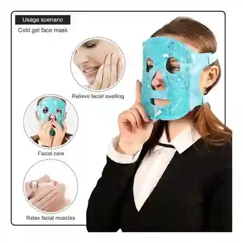 Mascarilla Facial Gel Terapia De Frío Y Calor Rostro Arrugas