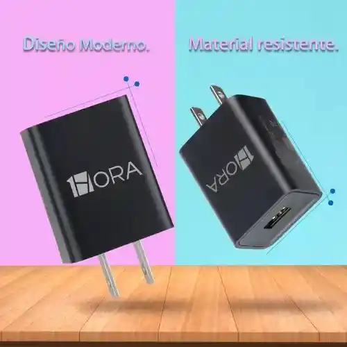 Cargador Cubo Cabezal 1hora Usb 5v1a - Gar063