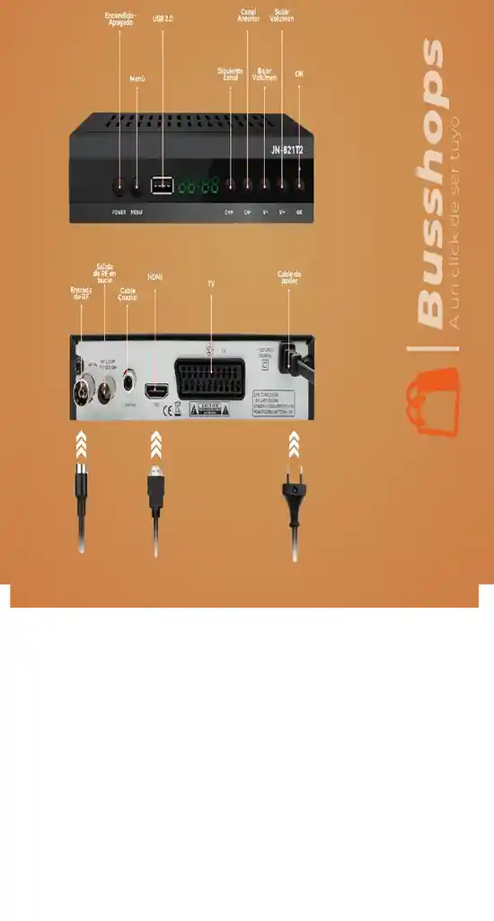 Decodificador Tdt Receptor Tv Digital Dvb Hdmi Antena