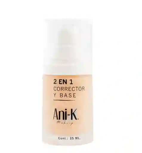 Base Y Corrector 2 En 1 Ani-k 02 – Cobertura Perfecta 35 Ml