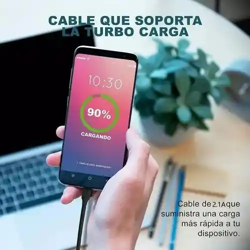 Cable V8 Micro Usb 1hora 2.1a | Cab236