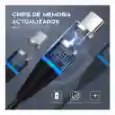 Cable 1hora Magnético Tipo C Ip V8 Intercambiables Negro