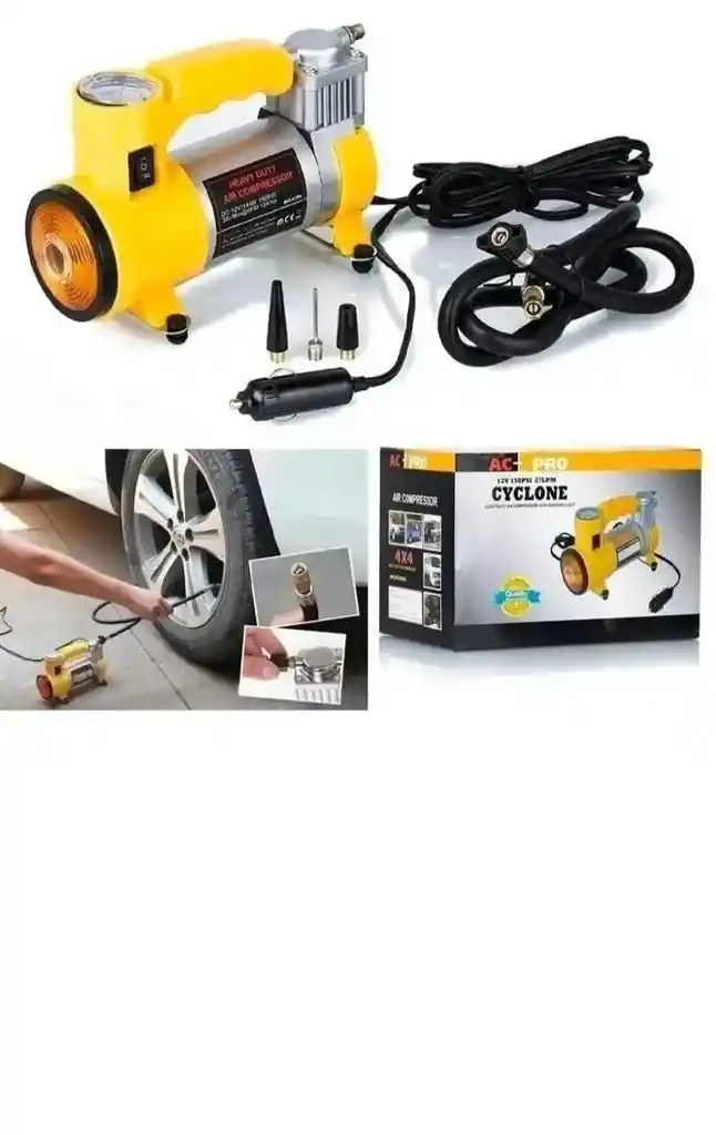 Compresor De Aire 12v Cyclone Ac-pro 150 Psi 35 Lpm Color Am