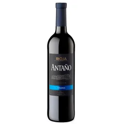 Antaño Crianza Vino Tinto Rioja D.o.ca. Uvas Seleccionadas, Envejecido En Roble Americano, Sabor Suave Y Elegante · 750 Ml