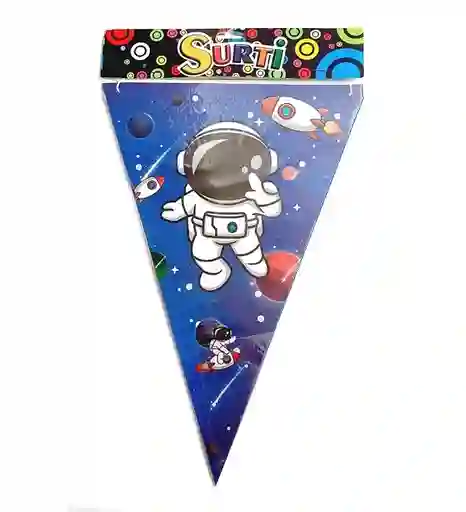 Banderines Astronauta 32 X 22 Cm - 6 Und
