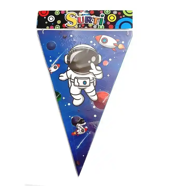 Banderines Astronauta 32 X 22 Cm - 6 Und