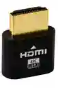 Adaptador Virtual Hdmi Dummy Fantasma Ddc Edid Plug Emulador Negro