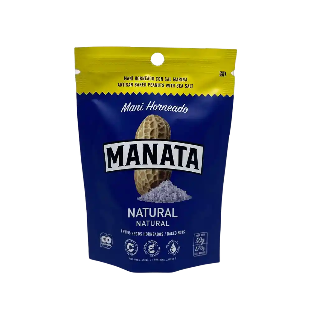Manata Maní Horneado Sabor Natural