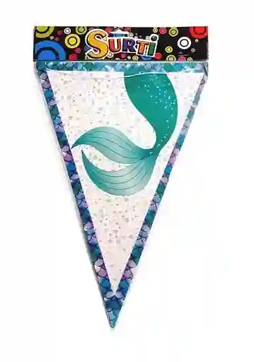 Banderines Cola De Sirena 32 X 22 Cm - 6 Und