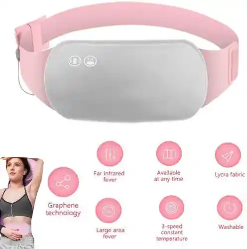 Cinturón Almohadilla Térmica Para Aliviar Cólicos Menstruales