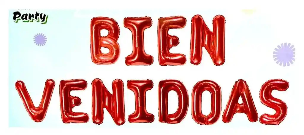 Bienvenidos Bienvenidas Letrero Inflable Letras Rojo Party