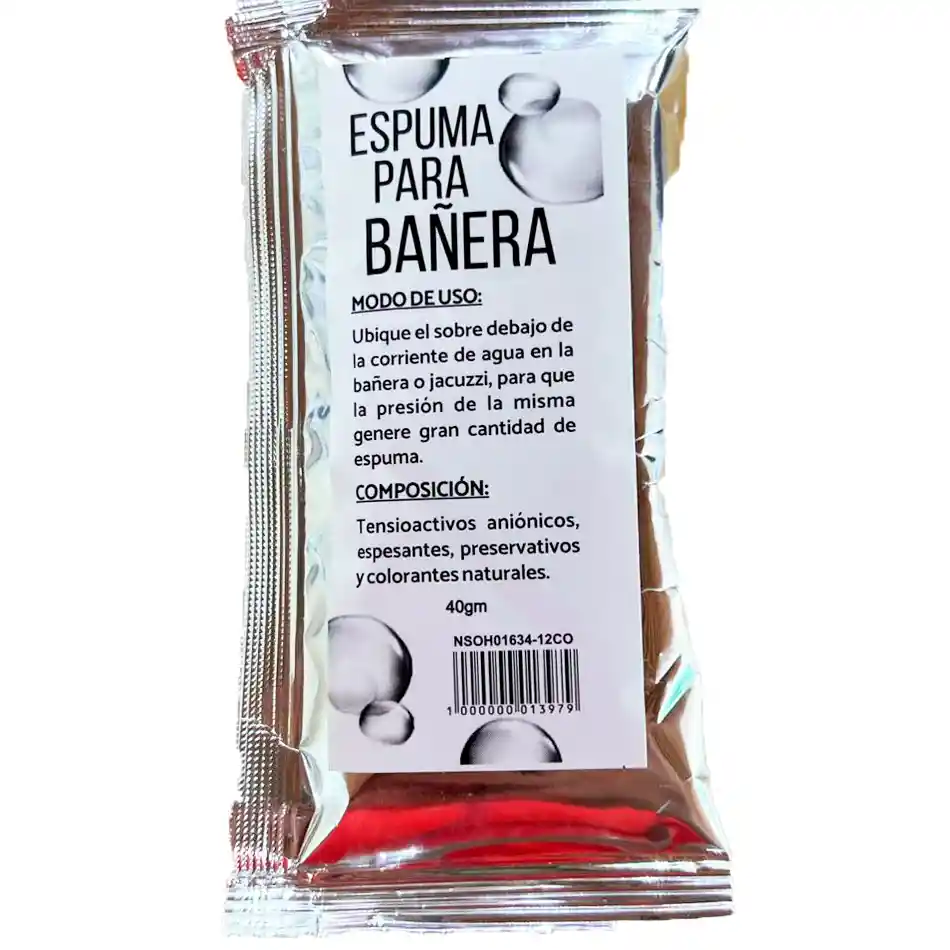 Espuma Jacuzzi Tina Bañera Alta Calidad Y Espumosidad Baño Burbujas De Amor
