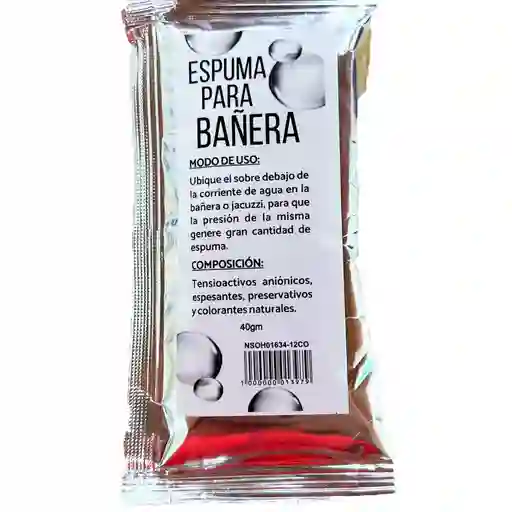 Espuma Jacuzzi Tina Bañera Alta Calidad Y Espumosidad Baño Burbujas De Amor