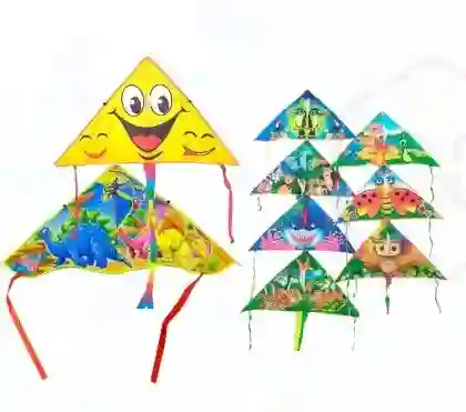 Cometa Triangular Grande Para Volar Niños Varios Motivos 130*60cm